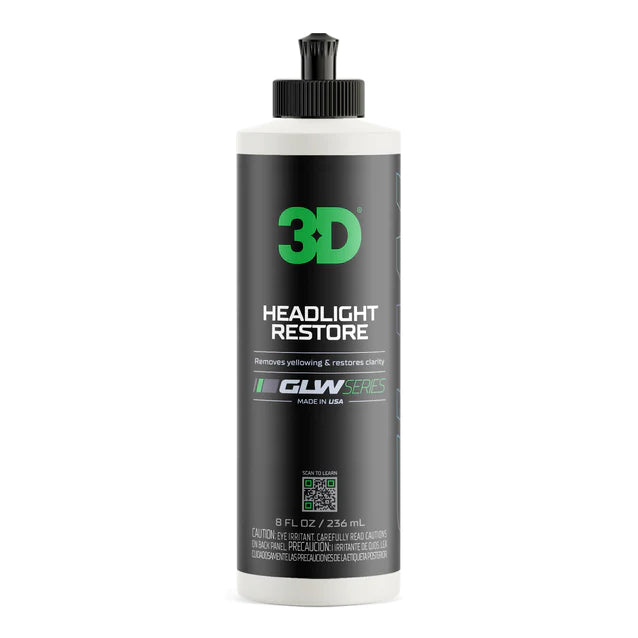 3D Products GLW Series Headlight Restore 8oz(236ml)