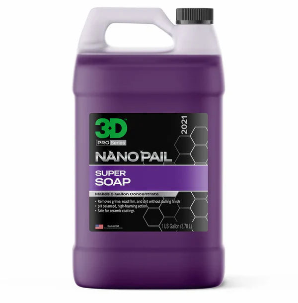 3D Products - Super Soap - NANO PAIL - Savon ULTRA concentré - 1 Gallon