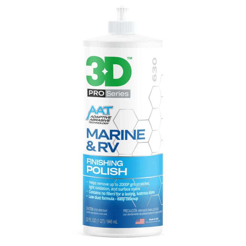 3D Marine &amp; RV Finishing Polish 32oz