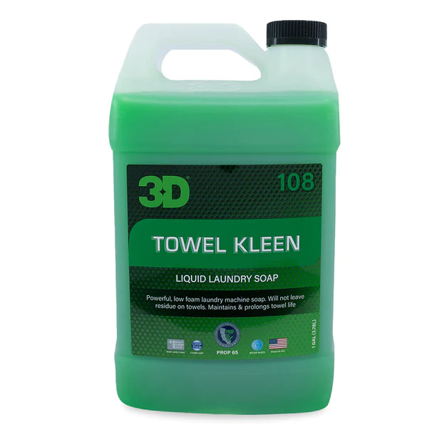 3D Products - Towel Kleen Microfiber Detergent