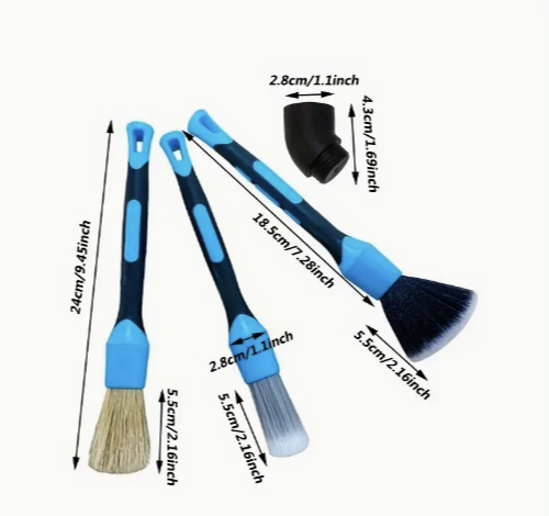 Collection Extranet - Pinceaux de detailing - Ensemble de 3 et tête courbé interchangeable