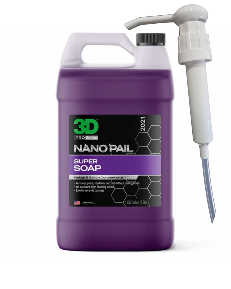 3D Products - Super Soap - NANO PAIL - Savon ULTRA concentré - 1 Gallon