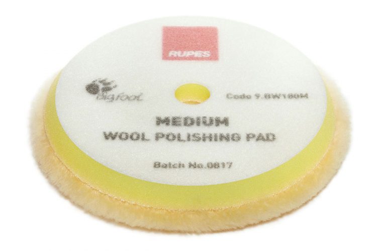 RUPES MEDIUM WOOL POLISHING PADS FOR RANDOM ORBITAL 6''