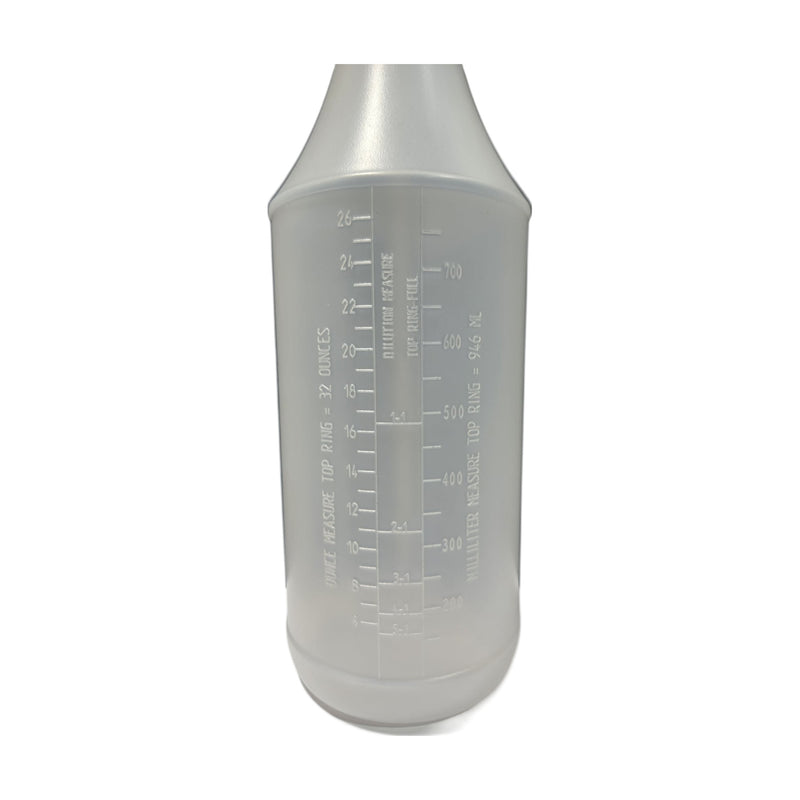Bouteille graduée vide 1 L avec vaporisateur Tolco résistant aux produits chimiques